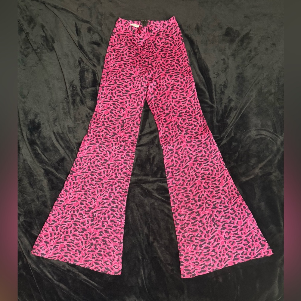 Mistress Rocks Leopard Bandage Flare Pants